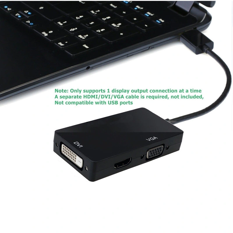 Dp to HDMI-Compatible VGA DVI Adapter Cable